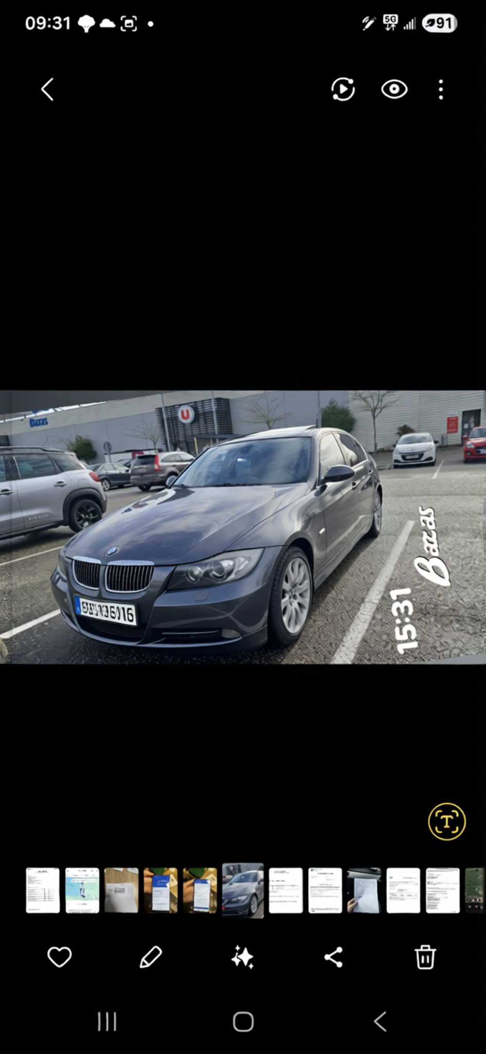 Car rendered in Nardo Grey gloss paint