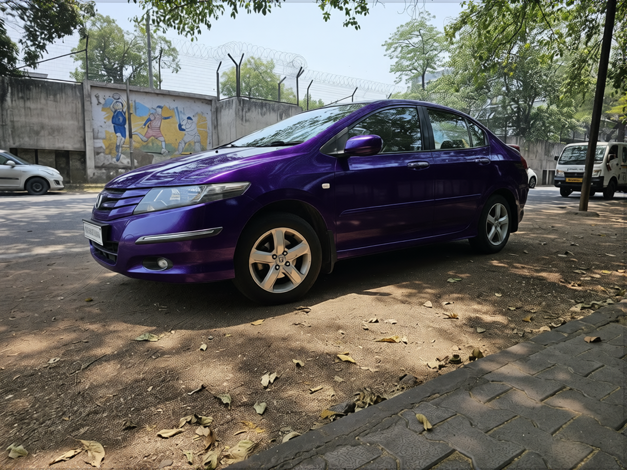 Preview Car 36 rendered in Midnight Purple gloss paint