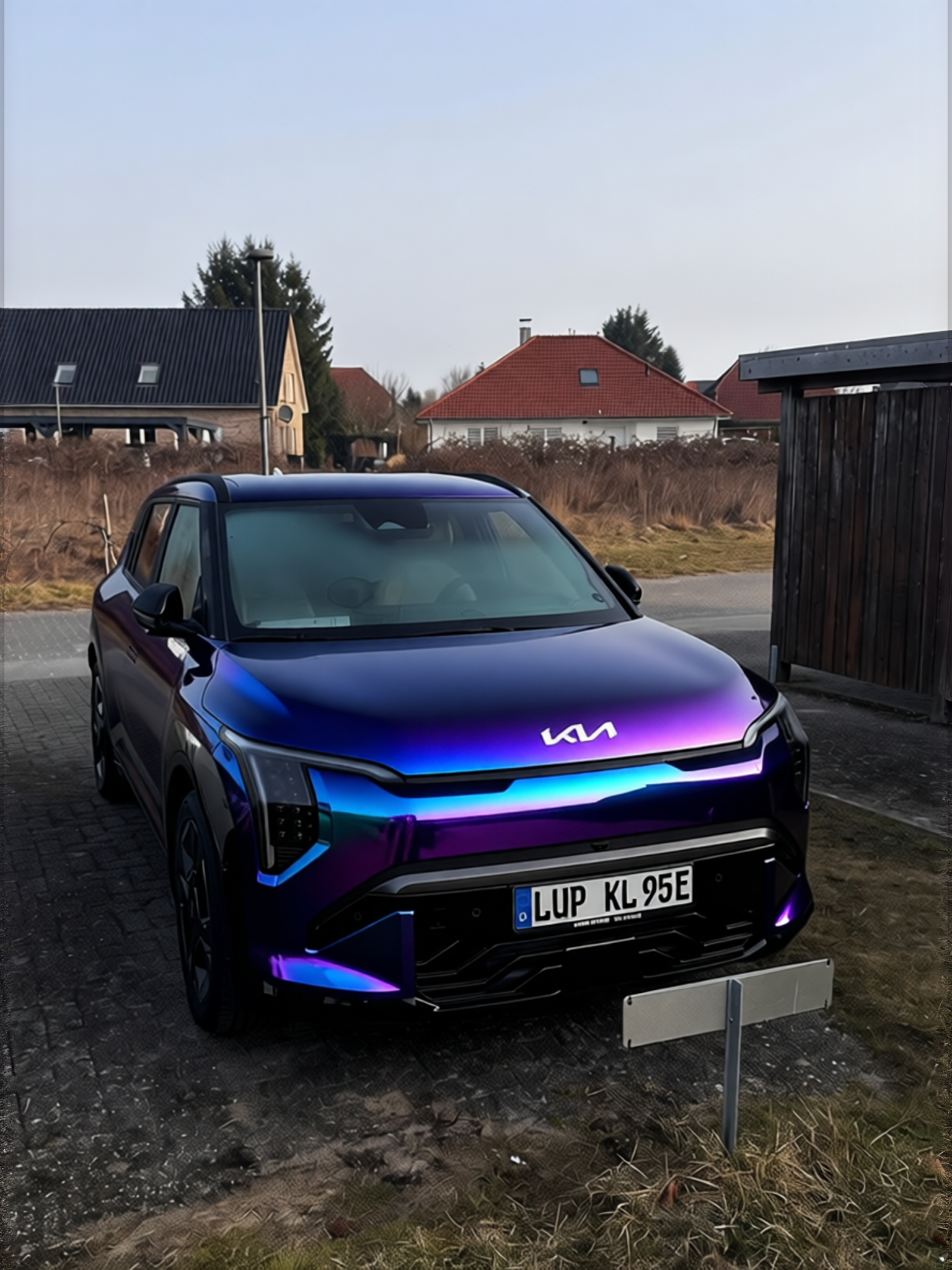 Car rendered in Super Gloss Spectrum gloss wrap