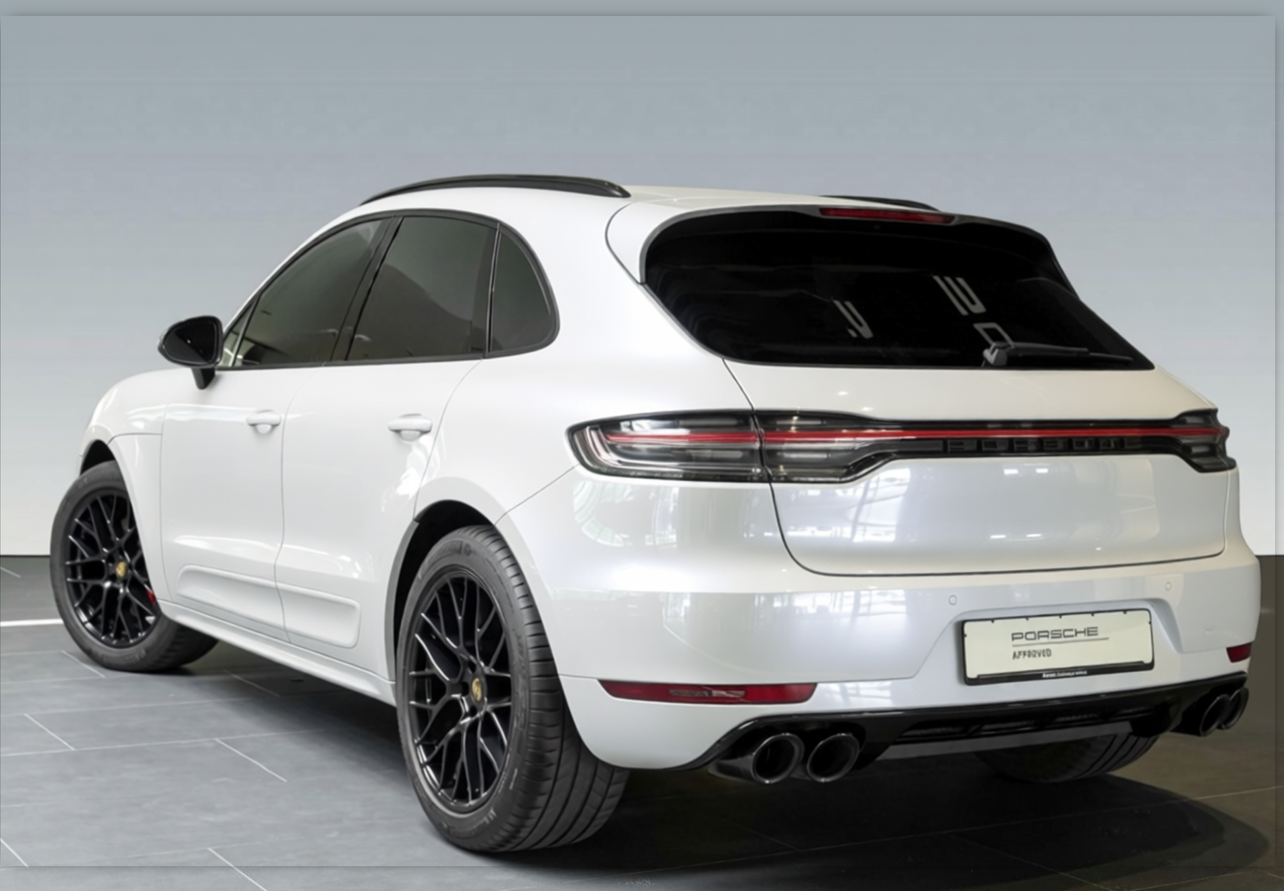 Car rendered in Pearl White gloss paint