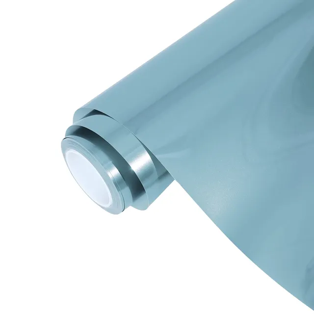 Ravoony Gloss Metallic Porsche Ice Blue vinyl wrap film texture · Specced