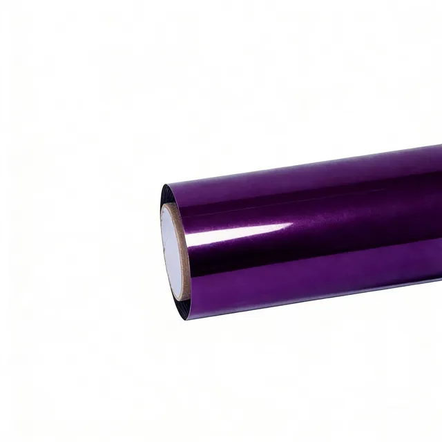 Ravoony Gloss Purple Chrome vinyl wrap film texture · Specced