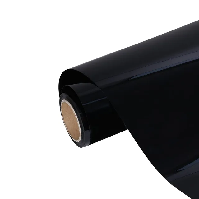 Ravoony Glossy Crystal Black vinyl wrap film texture · Specced