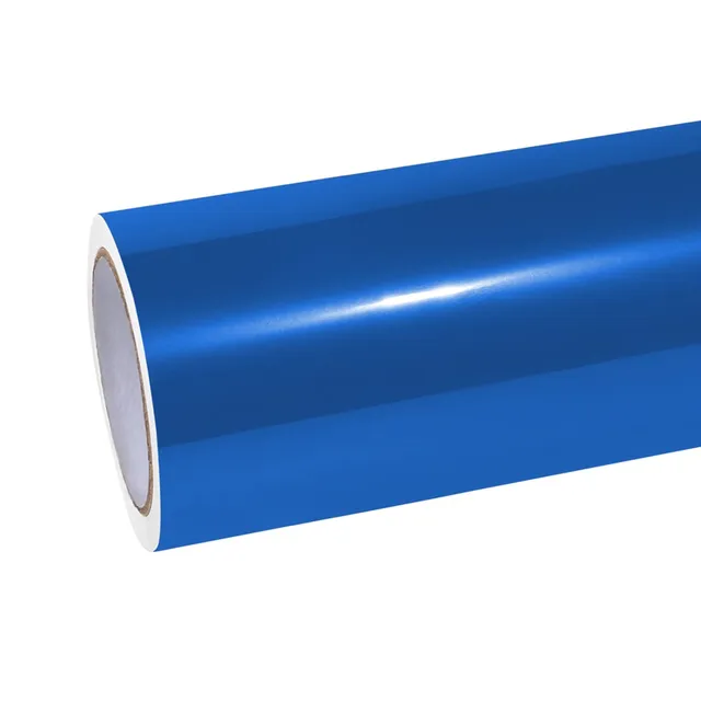 Ravoony Glossy Liquid Olympic Blue vinyl wrap film texture · Specced