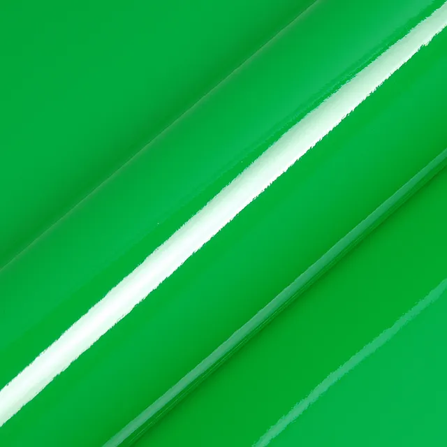 HEXIS Gloss Apple Green vinyl wrap film texture · Specced