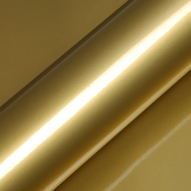 HEXIS Gloss Gold vinyl wrap film texture · Specced