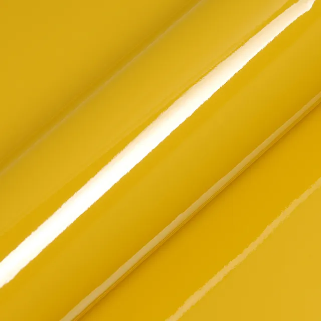 HEXIS Gloss Honey Yellow vinyl wrap film texture · Specced