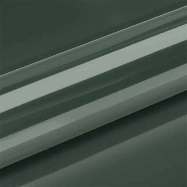 HEXIS Gloss Sherwood Green Metallic vinyl wrap film texture · Specced