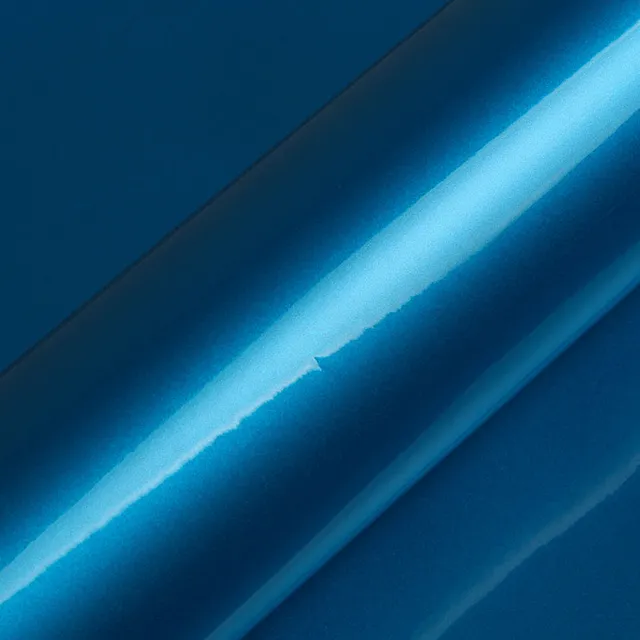 HEXIS Gloss South Sea Blue vinyl wrap film texture · Specced