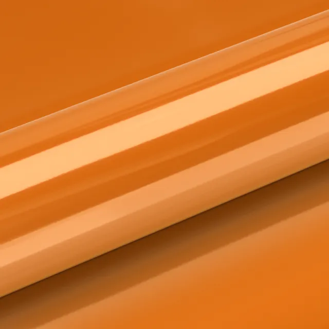 HEXIS Gloss Urban Orange vinyl wrap film texture · Specced