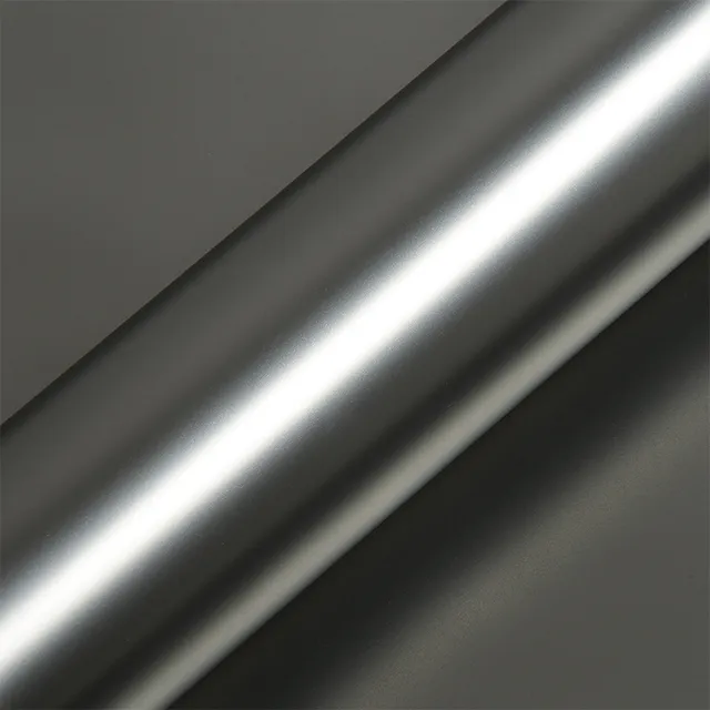 HEXIS Satin Chrome Titanium vinyl wrap film texture · Specced