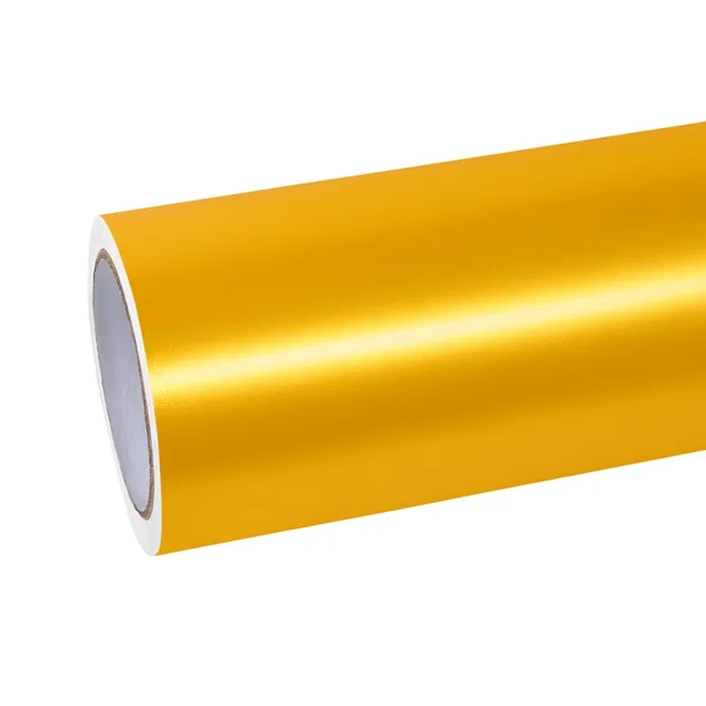Ravoony Matte Pure Metal Yellow Gold vinyl wrap film texture · Specced