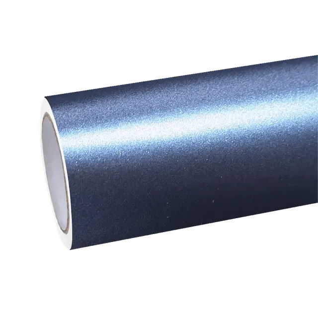 Ravoony Pure Metal Storm Blue vinyl wrap film texture · Specced