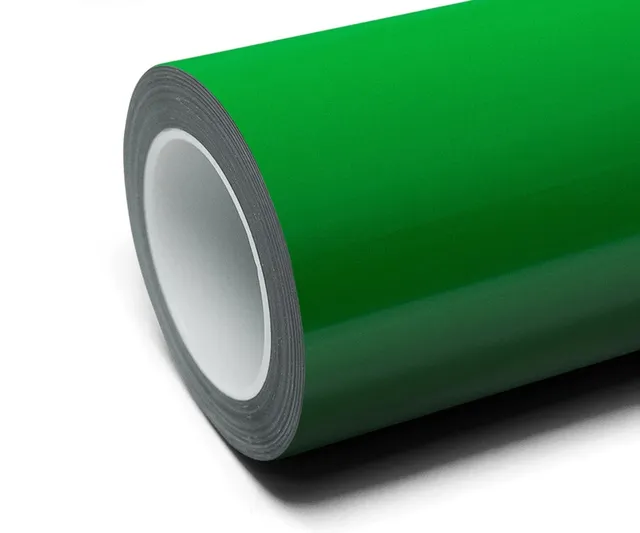 Inozetek Super Gloss Signal Green vinyl wrap film texture · Specced