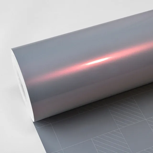 TeckWrap Silver Sunset (Gloss Iridescent) vinyl wrap film texture · Specced