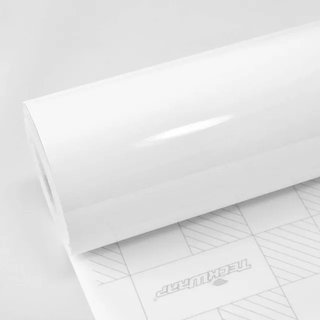 TeckWrap White (Gloss) vinyl wrap film texture · Specced
